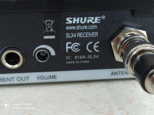 Shure SLX24 System SLX4 Receiver and Microphone SLX2 & SM86 Capsule 638-662MHz! - Image 4