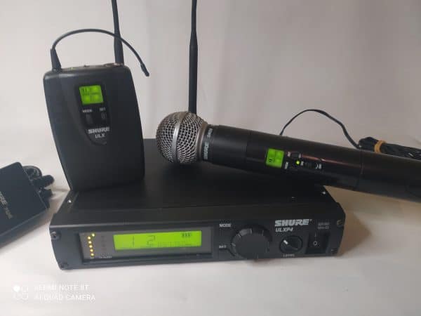 Shure ULXP Mikrofon ULX2 Handheld& SM58 Kapsel & ULX1 Bodypack 829-865Mhz - Image 3