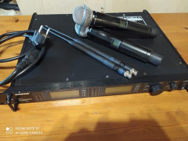 Shure UR4D Dual System 2 x UR2 Mikrofon Beta58A  P8 710-790