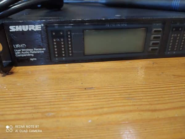 Shure UR4D Dual System 2 x UR2 Mikrofon Beta58A  P8 710-790 - Image 3