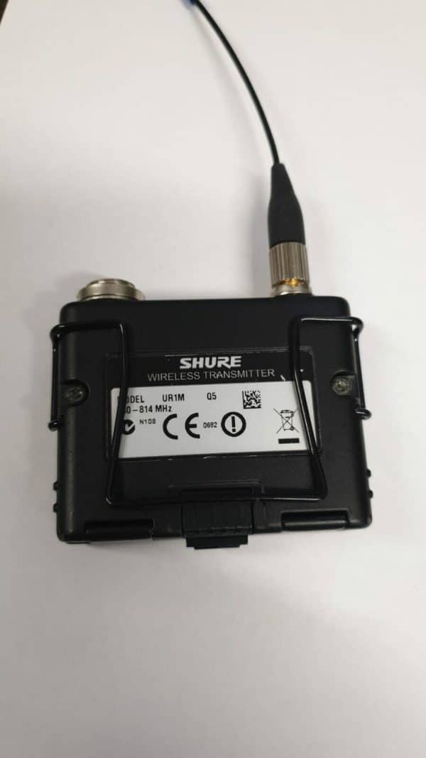 Shure UR1M Sender Q5 740-814 MHz Transmitter UR 1 Mini Beltpack Bodypack - Image 2